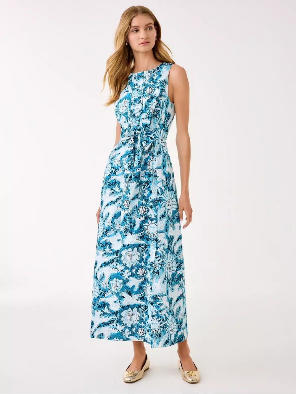 NWT Lilly Pulitzer Cotton Stretch Maxi Shift Dress -  10